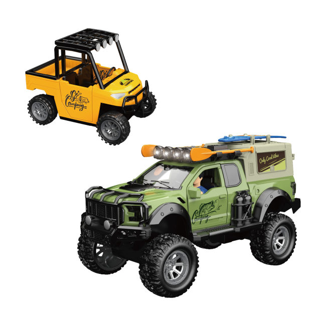 Транспорт і спецтехніка - Ігровий набір Otamanko Автотуризм Позашляховик з дошкою для серфінгу, велосипедом і баггі (5320297)#2