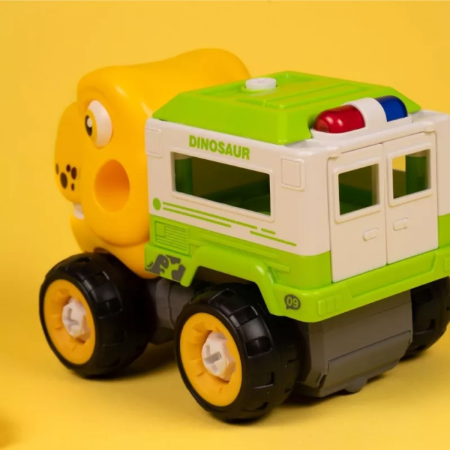 Конструктори з унікальними деталями - Конструктор Otamanko Тиранозавр вантажівка жовтий/зелений (5320309)#2