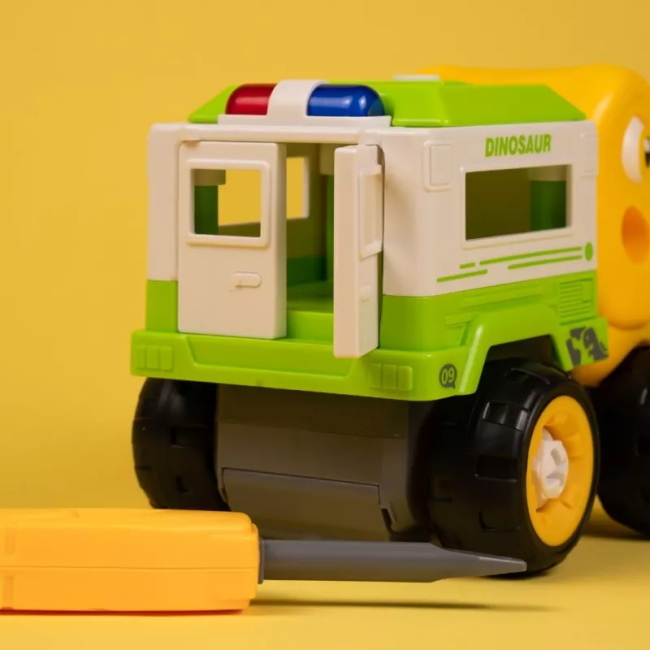 Конструктори з унікальними деталями - Конструктор Otamanko Тиранозавр вантажівка жовтий/зелений (5320309)#3