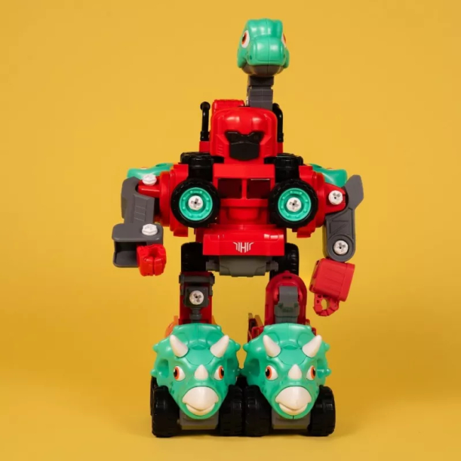 Конструктори з унікальними деталями - Конструктор Otamanko Машинка-трансформер Динозавр 5 в 1 червоний/блакитний (5320311)#2