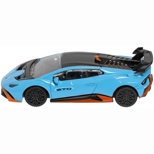 Автомодели - Автомодель Rastar Lamborghini Huracan STO 1:43 голубая (4540123)#3