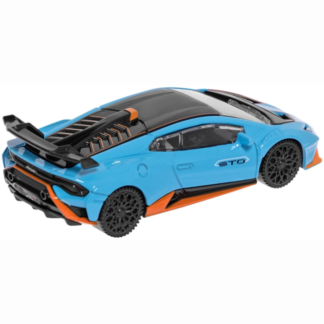 Автомодели - Автомодель Rastar Lamborghini Huracan STO 1:43 голубая (4540123)#4