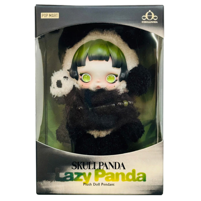 Брелоки - Колекційна м'яка іграшка Pop Mart Skullpanda Lazy Panda (SPLP-01)#5