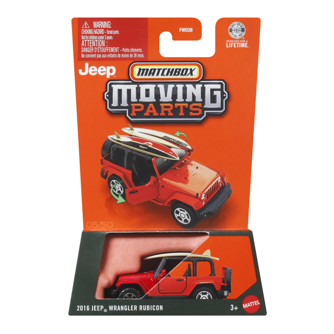 Автомодели - Автомодель Matchbox Moving parts 2016 Jeep Wrangler Rubicon (FWD28/JHV51-LA30)#5