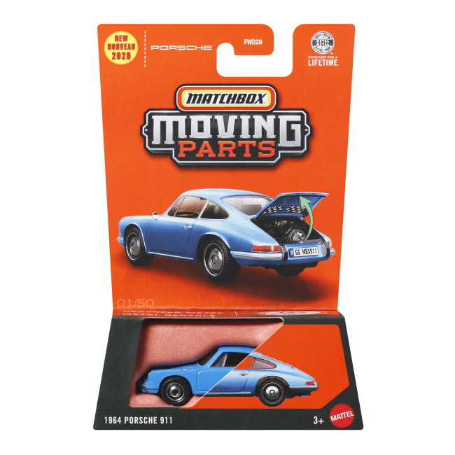 Автомодели - Автомодель Matchbox Moving parts 1964 Porsche 911 (FWD28/JBW38-LA30) (FWD28/JHV38-LA30)#5