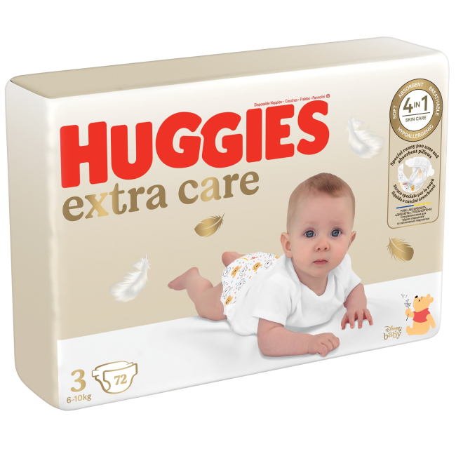 Підгузки - Підгузки Huggies Extra Care 3 M-Pack 6-10 кг 72 x 2 шт (5029053578095)#2