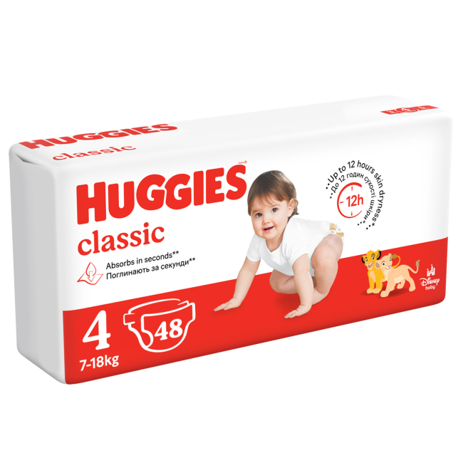 Подгузники - Подгузники Huggies Classic Jumbo 4 7-18 кг 48 шт (5029053586335)#2