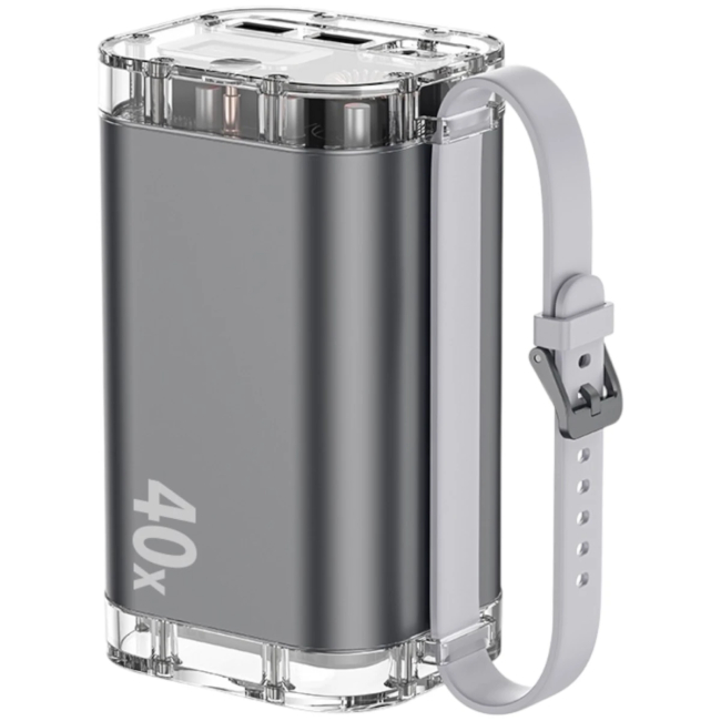 Павербанки - Акумулятор портативний для ноутбуку Remzona Exover 40X 40000mAh 100W (PB40X100L-02BK)#5