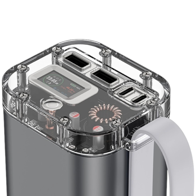 Павербанки - Акумулятор портативний для ноутбуку Remzona Exover 40X 40000mAh 100W (PB40X100L-02BK)#6