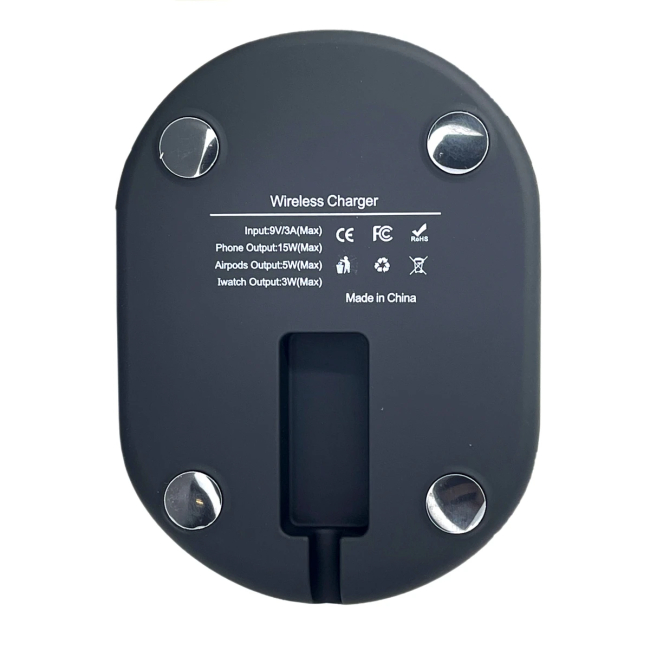 Павербанки - Зарядное устройство беспроводное Remzona Foldy 15W (WCH-02BK)#4