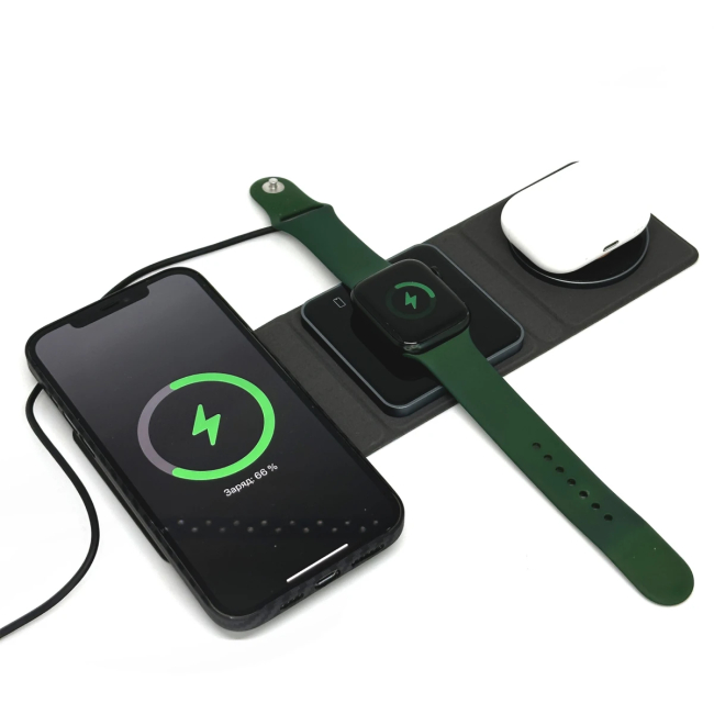 Павербанки - ​Зарядное устройство беспроводное Remzona Pocket 15W (WCH-05BK)#6