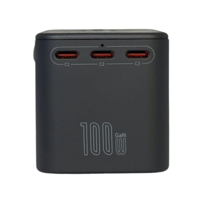 Павербанки - Сетевое зарядное устройство Remzona GaNUniversal 100W (CH1ACCC-01BK)#2