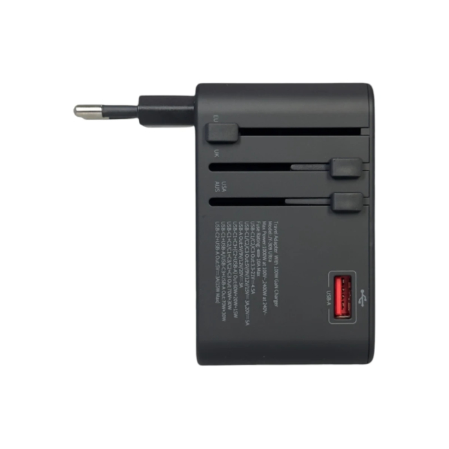 Павербанки - Сетевое зарядное устройство Remzona GaNUniversal 100W (CH1ACCC-01BK)#4