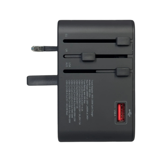 Павербанки - Сетевое зарядное устройство Remzona GaNUniversal 100W (CH1ACCC-01BK)#5