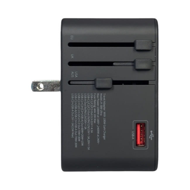 Павербанки - Сетевое зарядное устройство Remzona GaNUniversal 100W (CH1ACCC-01BK)#6