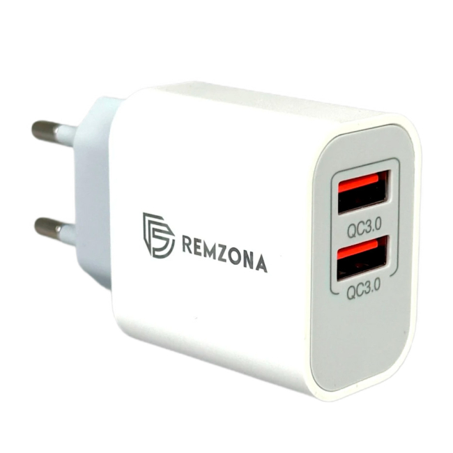 Павербанки - Сетевое зарядное устройство Remzona Giwell Twin 36W (CHAA-03WT)#2