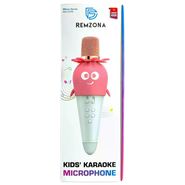 Микрофоны - Детский микрофон Remzona Mikaro Carrot розовый (KM-01PK)#2