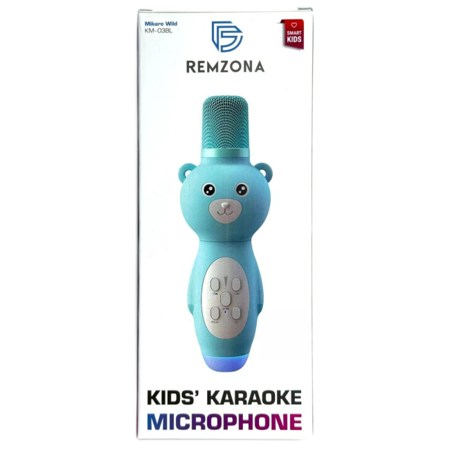 Микрофоны - Детский микрофон Remzona Mikaro Wild голубой (KM-03BL)#2