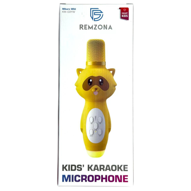 Микрофоны - Детский микрофон Remzona Mikaro Wild желтый (KM-03YW)#2