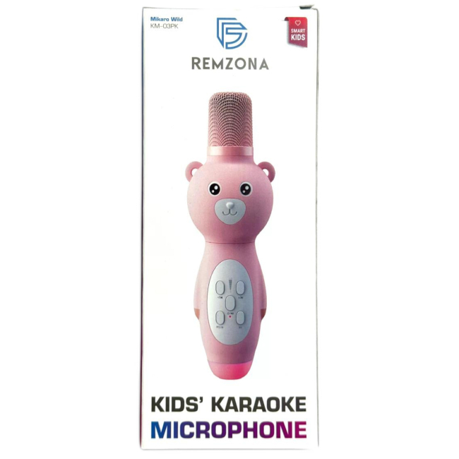 Микрофоны - Детский микрофон Remzona Mikaro Wild розовый (KM-03PK)#2