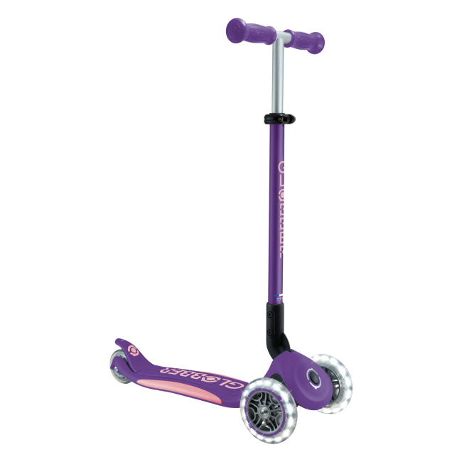 Самокати - ​Самокат Globber Elite lights фіолетово-рожевий (439-603-3)#3