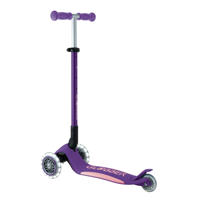 Самокати - ​Самокат Globber Elite lights фіолетово-рожевий (439-603-3)#4
