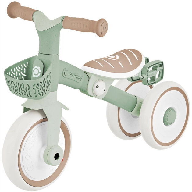 Велосипеды - Велосипед Globber Learning trike plus 2 в 1 фисташковый (737-109)#4