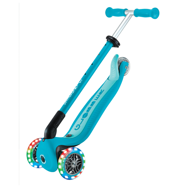 Самокаты - Самокат Globber Go up active lights 360 аква (749-300)#9