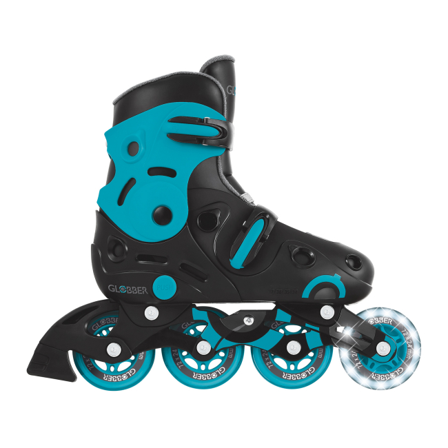 Ролики дитячі - Роликові ковзани Globber Go skates lights аква розмір 34-37 (785-100)#4