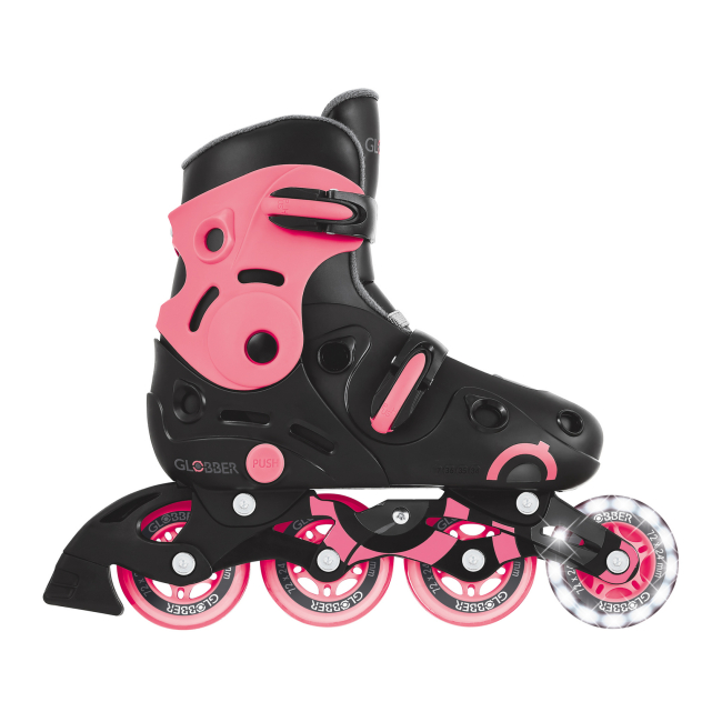 Ролики дитячі - Роликові ковзани Globber Go skates lights коралові розмір 34-37 (785-110)#4