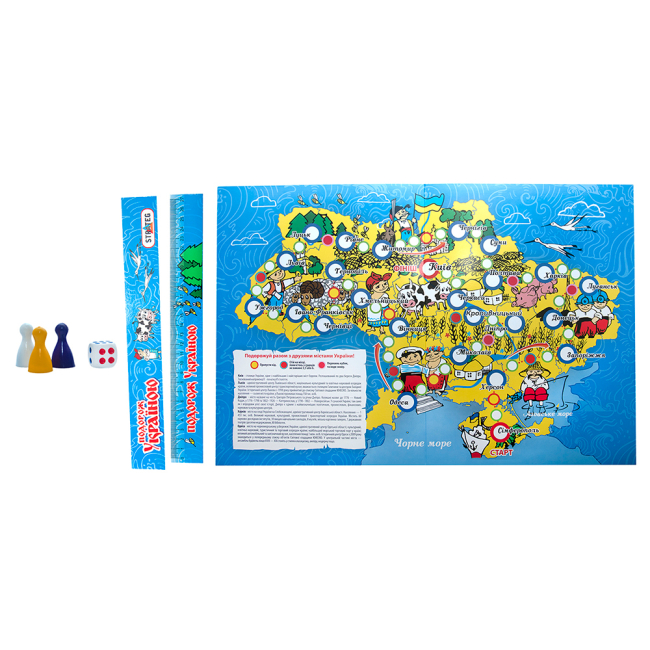 Настольные игры - Настольная игра Strateg Путешествие по Украине (30457)#2