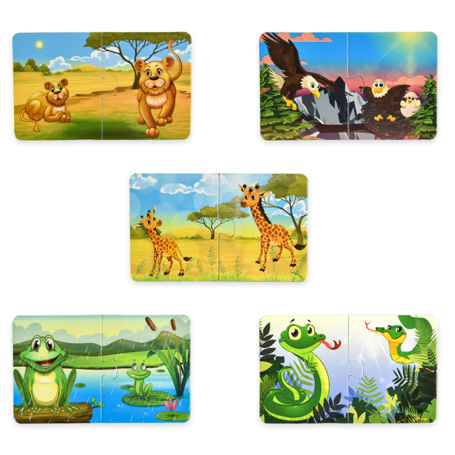 Пазлы - Пазл Strateg Кто чья мама 36 элементов (30701)#2