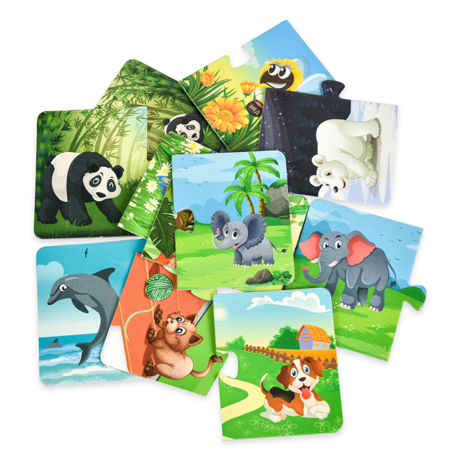 Пазлы - Пазл Strateg Кто чья мама 36 элементов (30701)#3