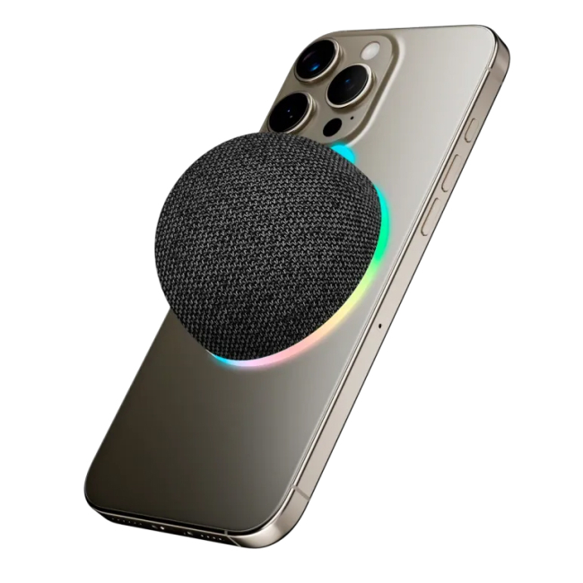 Колонки - Портативна колонка Canyon Magnetic BT speaker OnMove 13 5W Black (CNE-CBTSP13B)#5