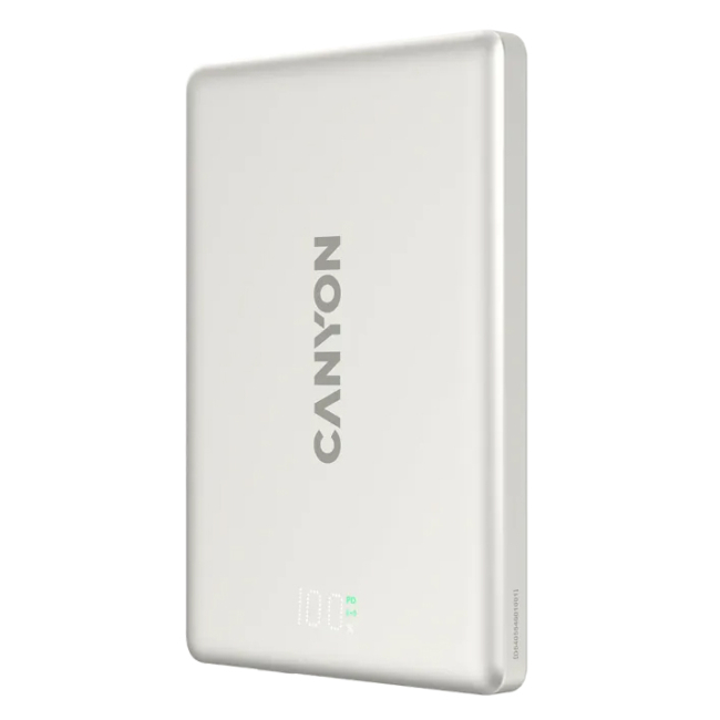 Павербанки - Портативная батарея Canyon magnetic power bank OnPower 500 PD20W 5000mAh Aluminium Star Grey (CNS-CPB500G)#2