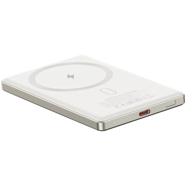 Павербанки - Портативная батарея Canyon power bank OnPower 505 slim Magnetic 5000 mAh PD20W Beige (CNS-CPB505BE)#5