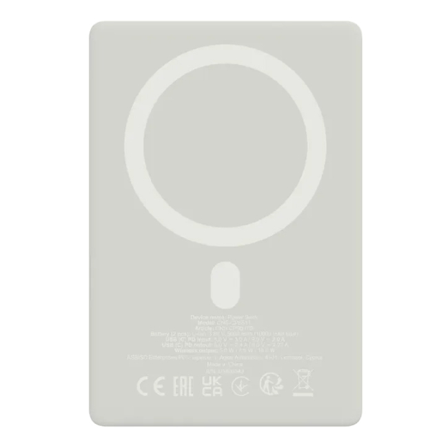 Павербанки - Портативная батарея Canyon magnetic power bank OnPower 511 PD20W 10000mAh Aluminium Star Grey (CNS-CPB511G)#3