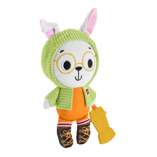 Погремушки, прорезыватели - Игрушка Fisher-Price Зайчик-обнимашка с прорезывателем (JLB87)#3