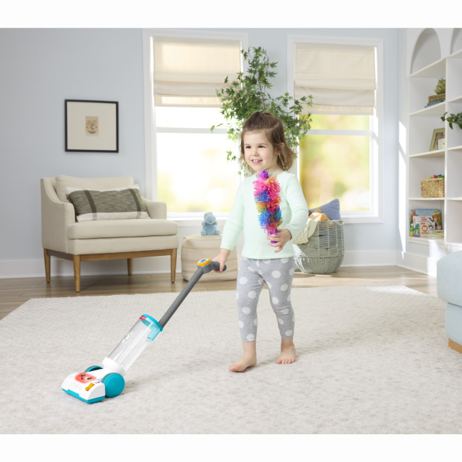 Дитячі кухні та побутова техніка - Іграшка Fisher-Price Пилосос Веселе прибирання 2-в-1 (JMM37)#7