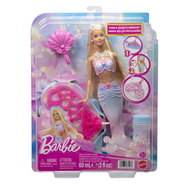Ляльки - ​Лялька-русалонька Barbie Фантастичний світ Бульбашкове шоу (JLW56)#6
