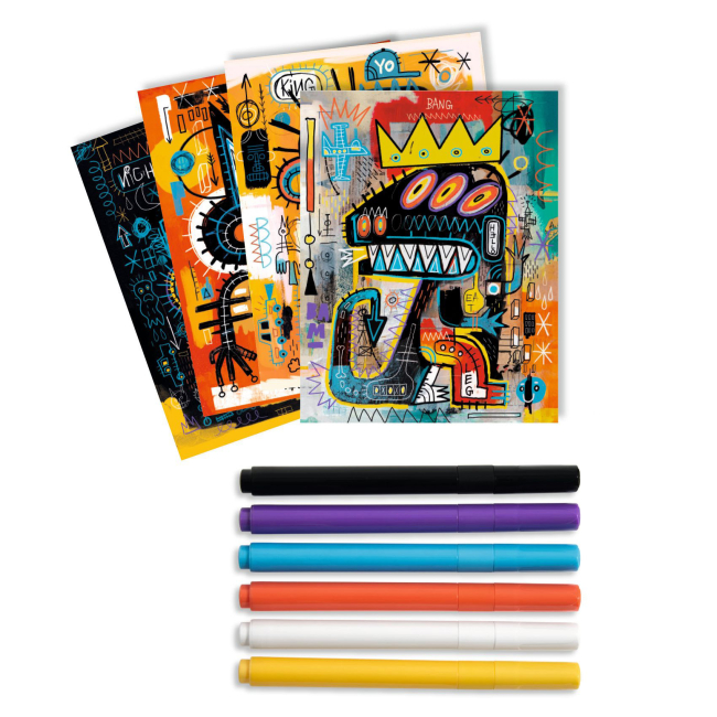 Товары для рисования - Набор для рисования DJECO Арт-Бруклин. Вдохновенно Баския (DJ08388)#2