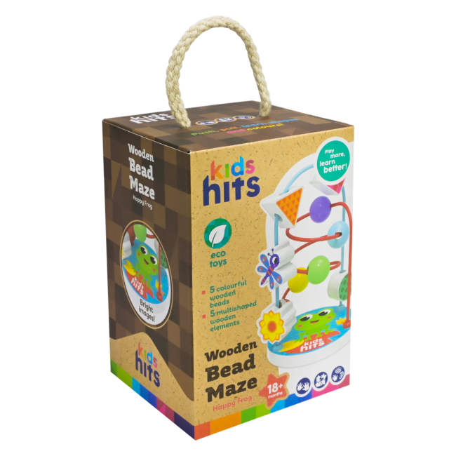 Розвивальні іграшки - Дерев'яна іграшка Kids Hits Серпантинка Кумедне жабеня (KH20/076)#2