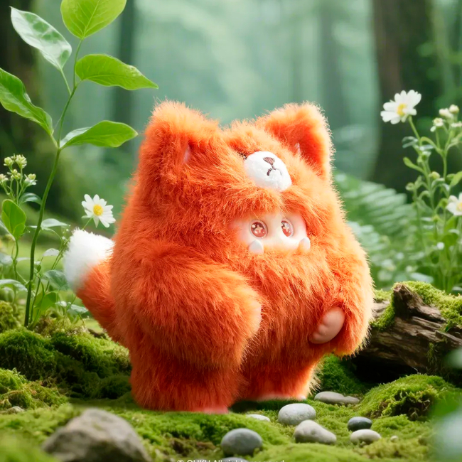 Персонажи мультфильмов - ​Мягкая игрушка-сюрприз 10/10 Toys Giggle monster Лесные пушистики (GM9981134)#4