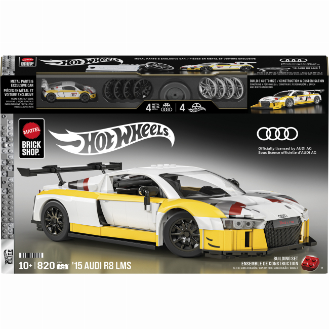 Конструкторы Hot Wheels - Машинка-конструктор Mattel Brick Shop Elite Audi R8 LMS (JFT18)#3