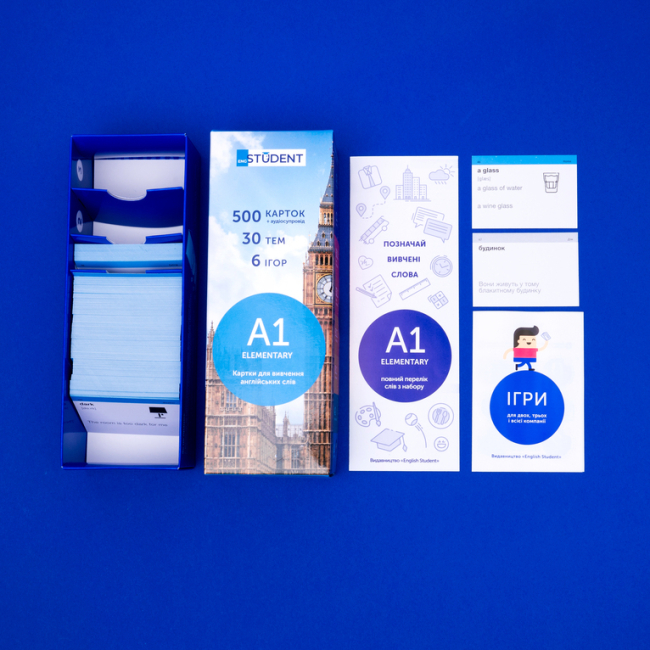 Учебная литература - Картки для вивчення англійської мови «Elementary» (рівень A1) (9789669764744)#3