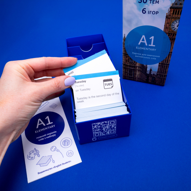 Учебная литература - Картки для вивчення англійської мови «Elementary» (рівень A1) (9789669764744)#5