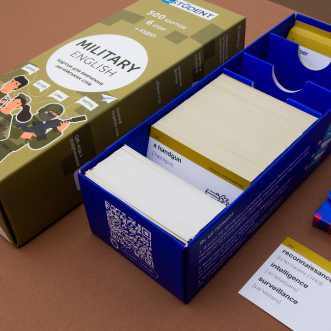 Учебная литература - Картки для вивчення англійської мови «Military English. 500 карток» (рівень А2-В2)  (9786177702671)#4