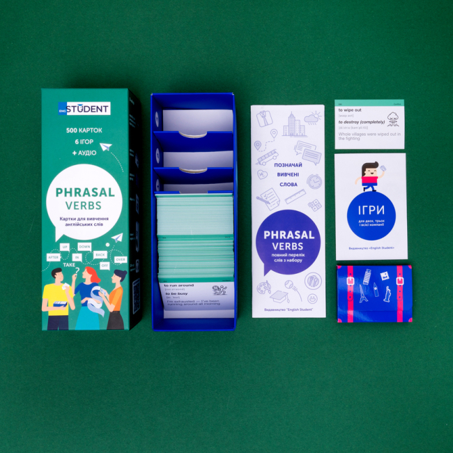 Учебная литература - Картки для вивчення англійської мови «Phrasal Verbs» (рівень В1-С1) (9786177702091)#3
