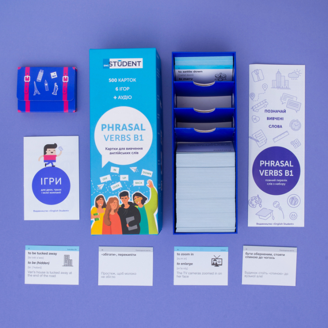 Учебная литература - Картки для вивчення англійської мови «Phrasal Verbs» (рівень В1) (9786177702558)#3