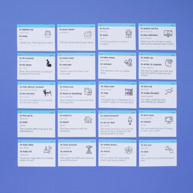 Учебная литература - Картки для вивчення англійської мови «Phrasal Verbs» (рівень В1) (9786177702558)#4